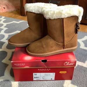 NWT Girls Tan Sonoma Boots
